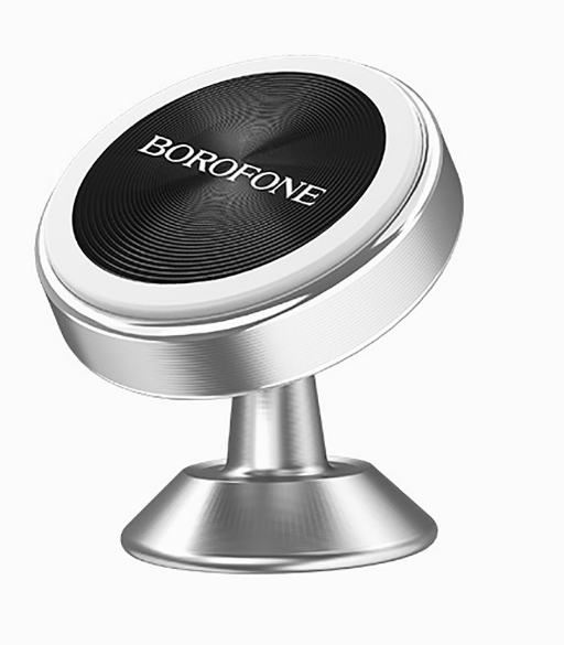 Держатель автомобильный Borofone BH5 Platinum, магнитный, для смартфонов, 6.5", клеевая основа