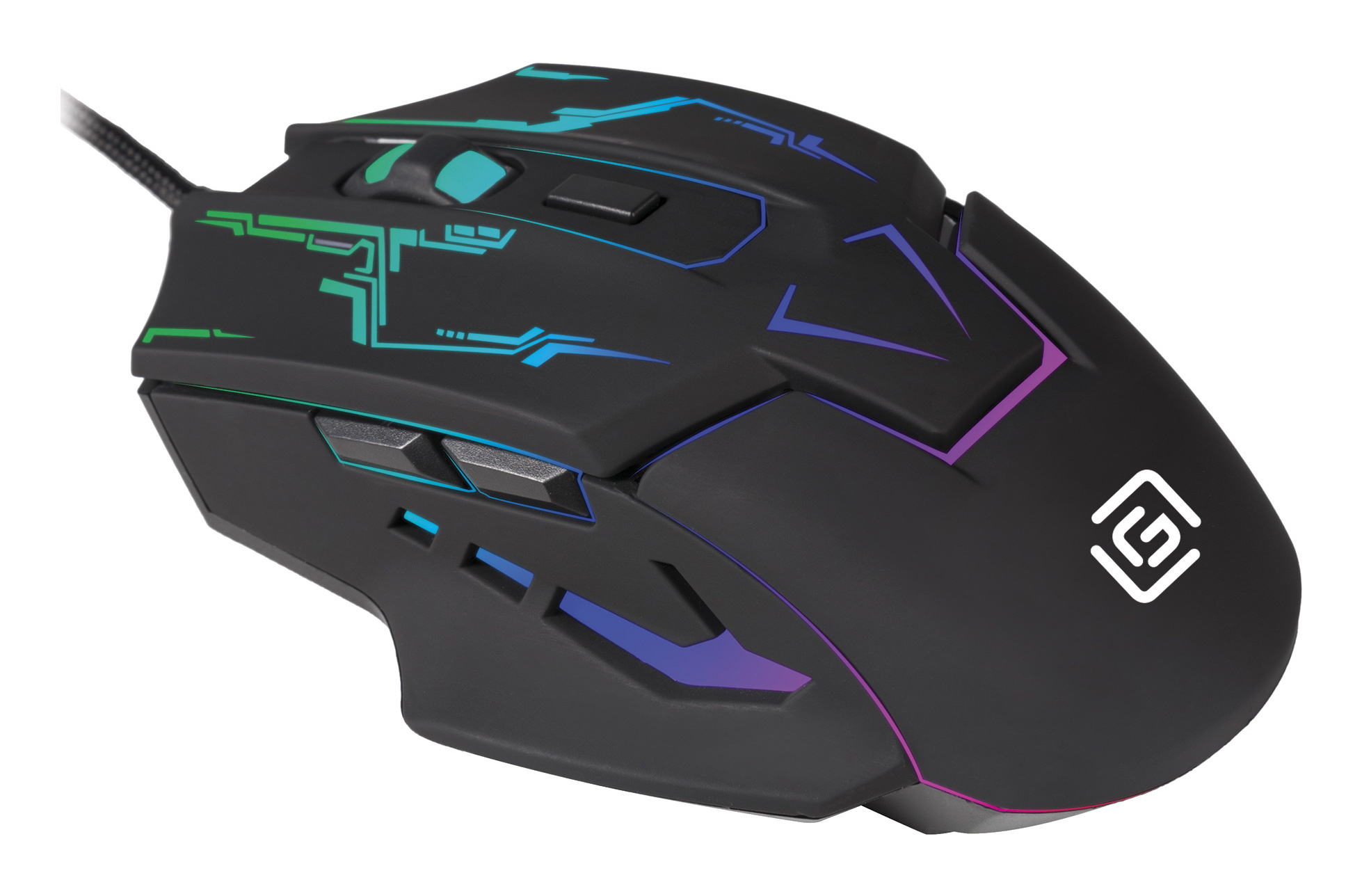 

Мышь проводная Oklick 779G, 2400dpi, оптическая светодиодная, USB, черный (1528425), 779G