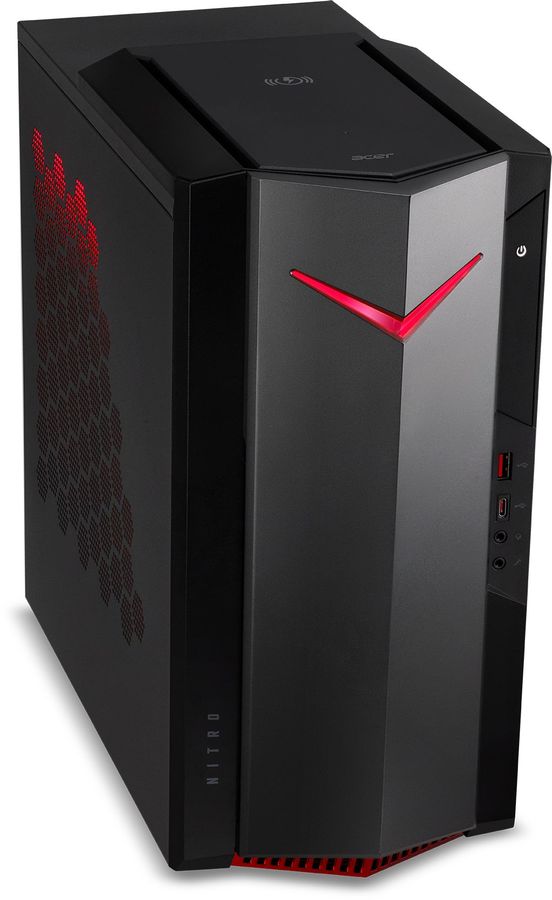 

Системный блок Acer Nitro N50-620, Intel Core i7 11700F 2.5GHz, 16Gb RAM, 1Tb HDD+256Gb SSD, NVIDIA GeForce RTX 3060 12Gb, WiFi, BT, DOS, черный (DG.E2FER.007), N50-620