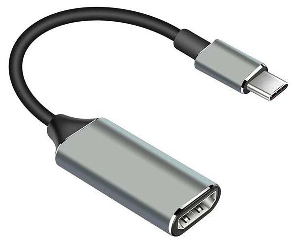 

Переходник (адаптер) Type-C(M)-HDMI(19F), черный/серебристый Red Line (УТ000019044)