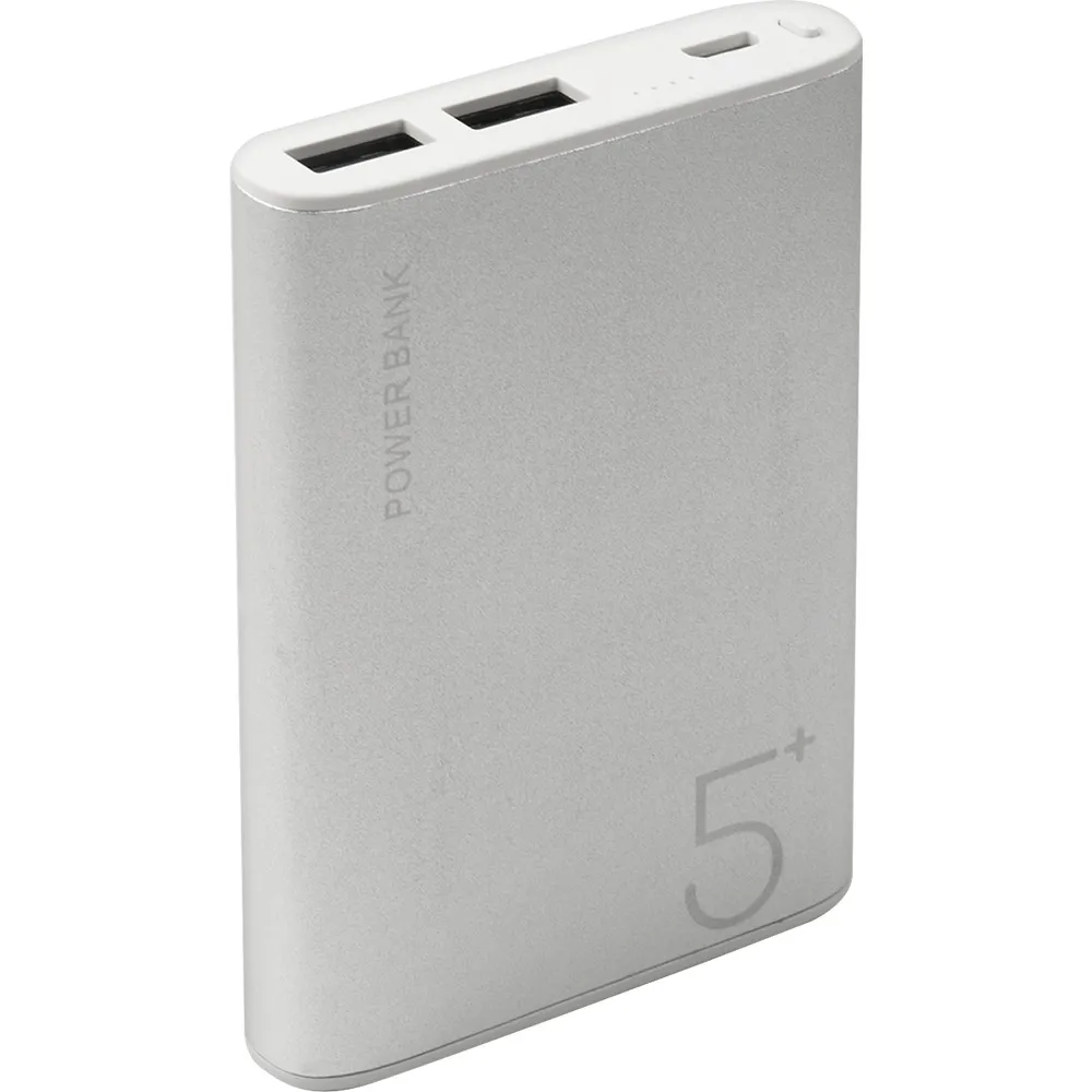

Портативный аккумулятор (Powerbank) Red Line RP-30, 5000mAh, 2xUSB, 2.1A, серебристый (УТ000021517), RP-30