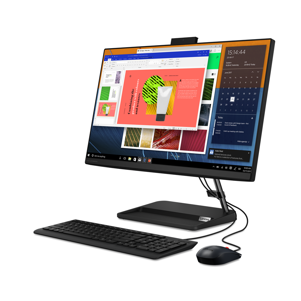 

Моноблок Lenovo IdeaCentre AIO 3 24ALC6 23.8" 1920x1080, AMD Ryzen 7 5700U 1.8GHz, 8Gb RAM, 512Gb SSD, DVD-RW, AMD Radeon Graphics, WiFi, BT, Cam, Windows 11, черный, клавиатура, мышь (F0G100FFRK), 24ALC6