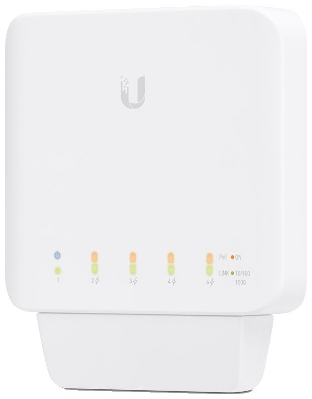 

Коммутатор Ubiquiti UniFi Switch Flex, управляемый, кол-во портов: 5x1 Гбит/с, PoE: 4x25Вт (макс. 46Вт) (USW-Flex-3), UniFi Switch Flex