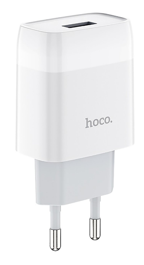 Сетевое зарядное устройство Hoco C72A 10W, 1USB, 2.1A, белый - фото 1