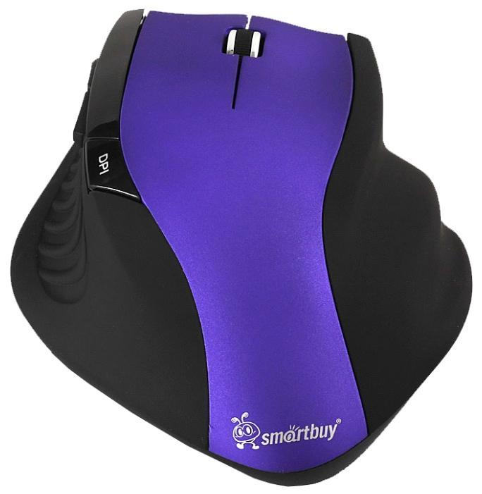 Мышь беспроводная SmartBuy SBM-613AG-PK Purple-Black USB, 2000dpi, оптическая светодиодная, USB, фиолетовый