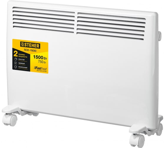 Конвектор 1.5 кВт, 20 м², STEHER SCE-1500