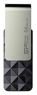 

Флешка 64Gb USB 3.0 Silicon Power Blaze B30, серебристый/черный (SP064GBUF3B30V1K), B30