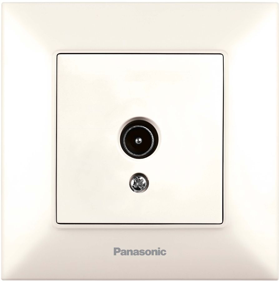 

Розетка TV PANASONIC Arkedia Slim, бежевый, в сборе (WNTC04542BG-RU)
