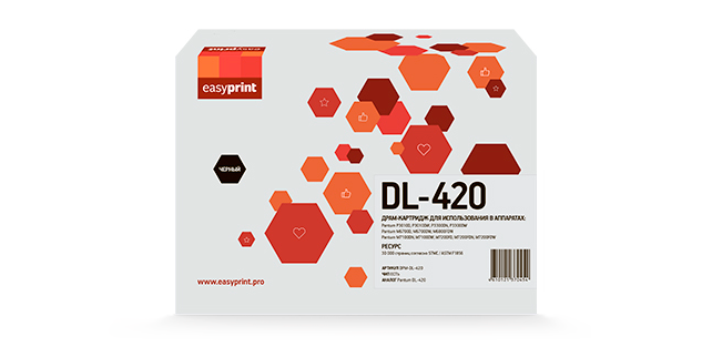 

Драм-картридж (фотобарабан) лазерный EasyPrint DPM-DL-420 (DL-420), черный, 30000 страниц, совместимый, для Pantum P3010/ 3300/ M6700/ 6800/ 7100/ 7200/ 7300, с чипом, DPM-DL-420