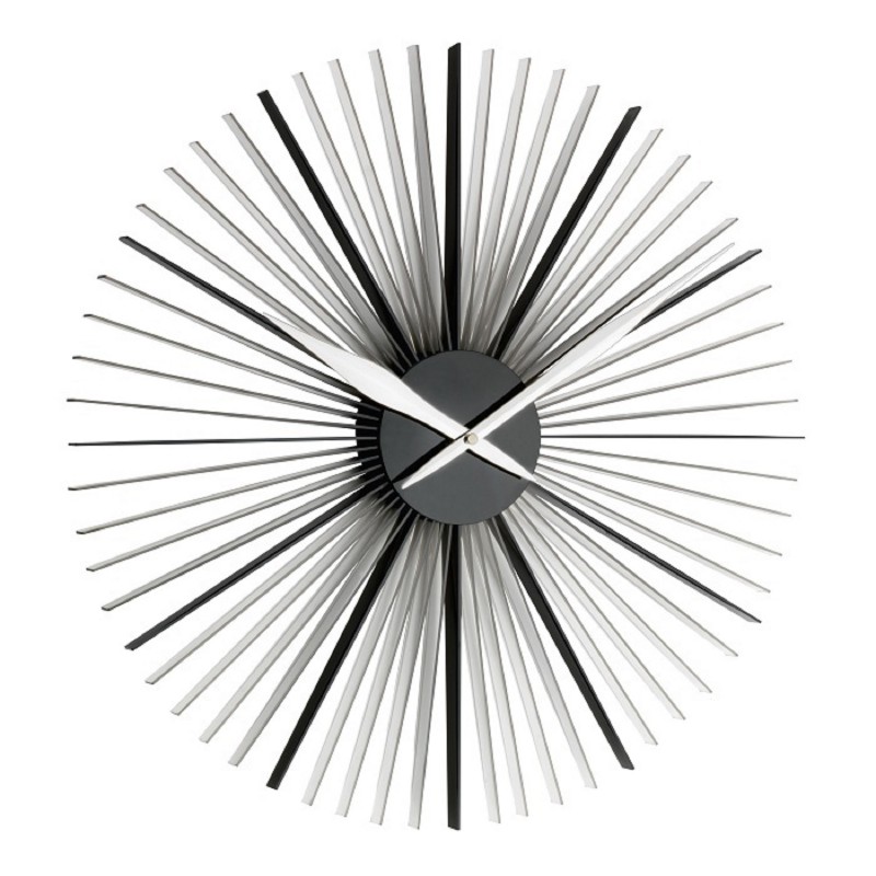 Настенные часы TFA 60.3023.01, от батарейки, XXL, черный/серебристый (60.3023.01)