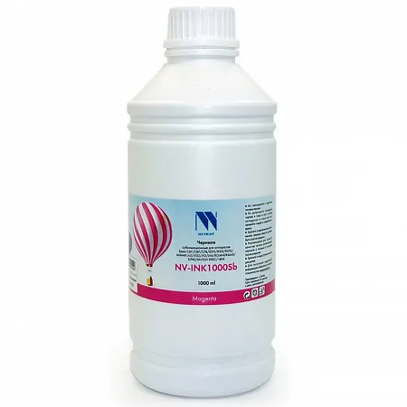 

Чернила NV-Print NV-INK1000, 1 л, пурпурный, совместимые, сублимационные для Epson/Mimaki/Roland/Mutoh EPSON C67/ C87/ C78/ R210/ R310/ R270/ MIMAKI JV2/ JV22/ JV2/ JV4/ ROLAND RS640/ FJ740/ MUTOH 900C/ 1604 / DX5 (NV-INK1000MSb), NV-INK1000