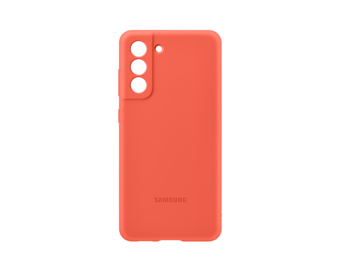 

Чехол-накладка Samsung Silicone Cover для смартфона Samsung Galaxy S21 FE, силикон, коралловый (EF-PG990TPEGRU)