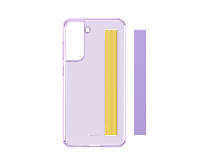 

Чехол-накладка Samsung Slim Strap Cover для смартфона Samsung Galaxy S21 FE, поликарбонат/полиуретан, фиолетовый (EF-XG990CVEGRU)