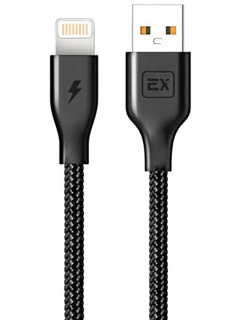 

Кабель Lightning 8-pin(m)-USB 2.0(Am), 2.1A, 1м, черный Exployd (EX-K-495)