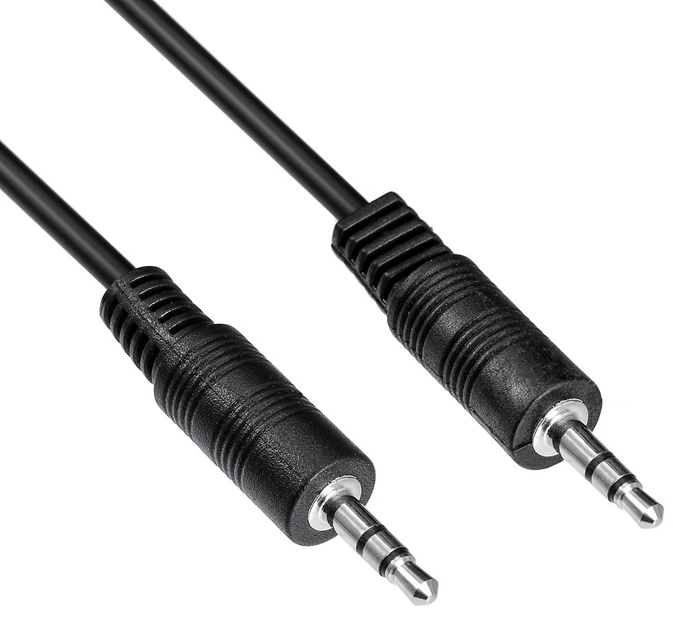 

Кабель Jack 3.5mm(M)-Jack 3.5mm(M), 1м, черный Buro (BAAC002-1)