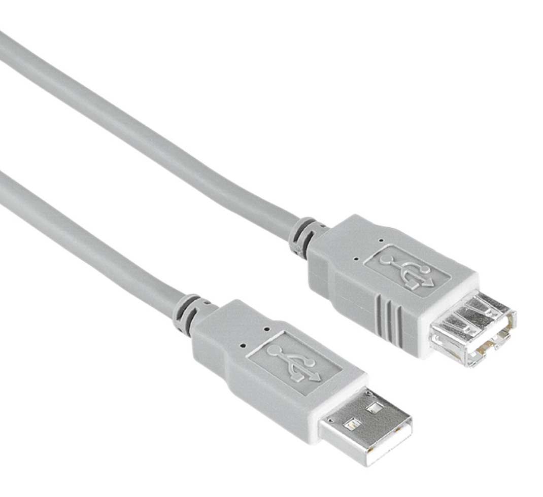 

Кабель-удлинитель USB 2.0(Af)-USB 2.0(Am), 1.5м, белый Hama H-200905 (00200905), H-200905