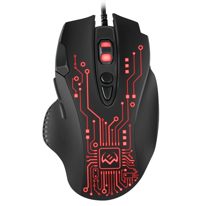 

Мышь проводная Sven RX-G715, 3200dpi, оптическая светодиодная, USB, черный (SV-019938), RX-G715