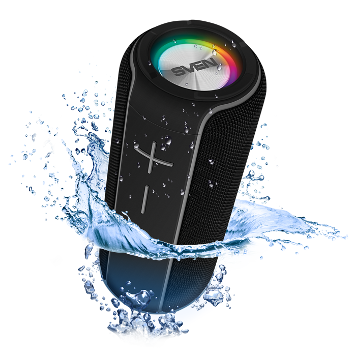 

Портативная акустика SVEN PS-285, 20 Вт, FM, AUX, USB, microSD, Bluetooth, подсветка, черный (SV-020873), PS-285