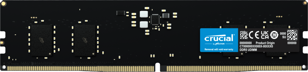Память DDR5 DIMM 8Gb, 4800MHz Crucial (CT8G48C40U5)