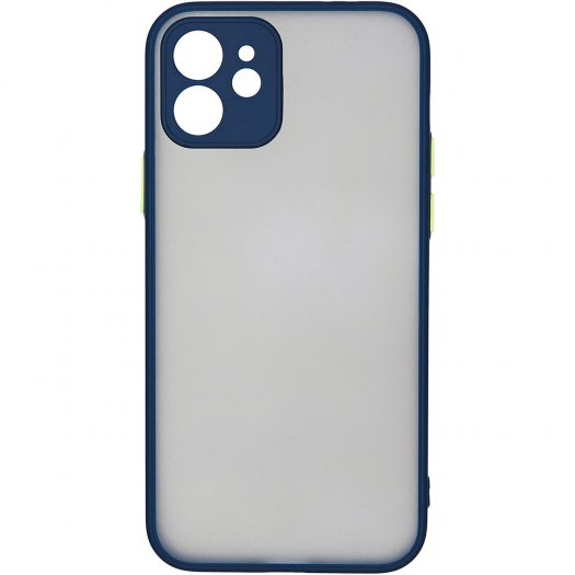 

Чехол-накладка CARMEGA Frost для смартфона Apple iPhone 12, поликарбонат, синий (CAR-SC-IP12FRBL)