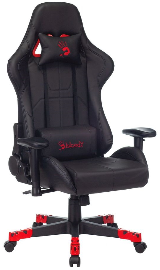Кресло игровое A4TECH Bloody GC-550, черный/красный