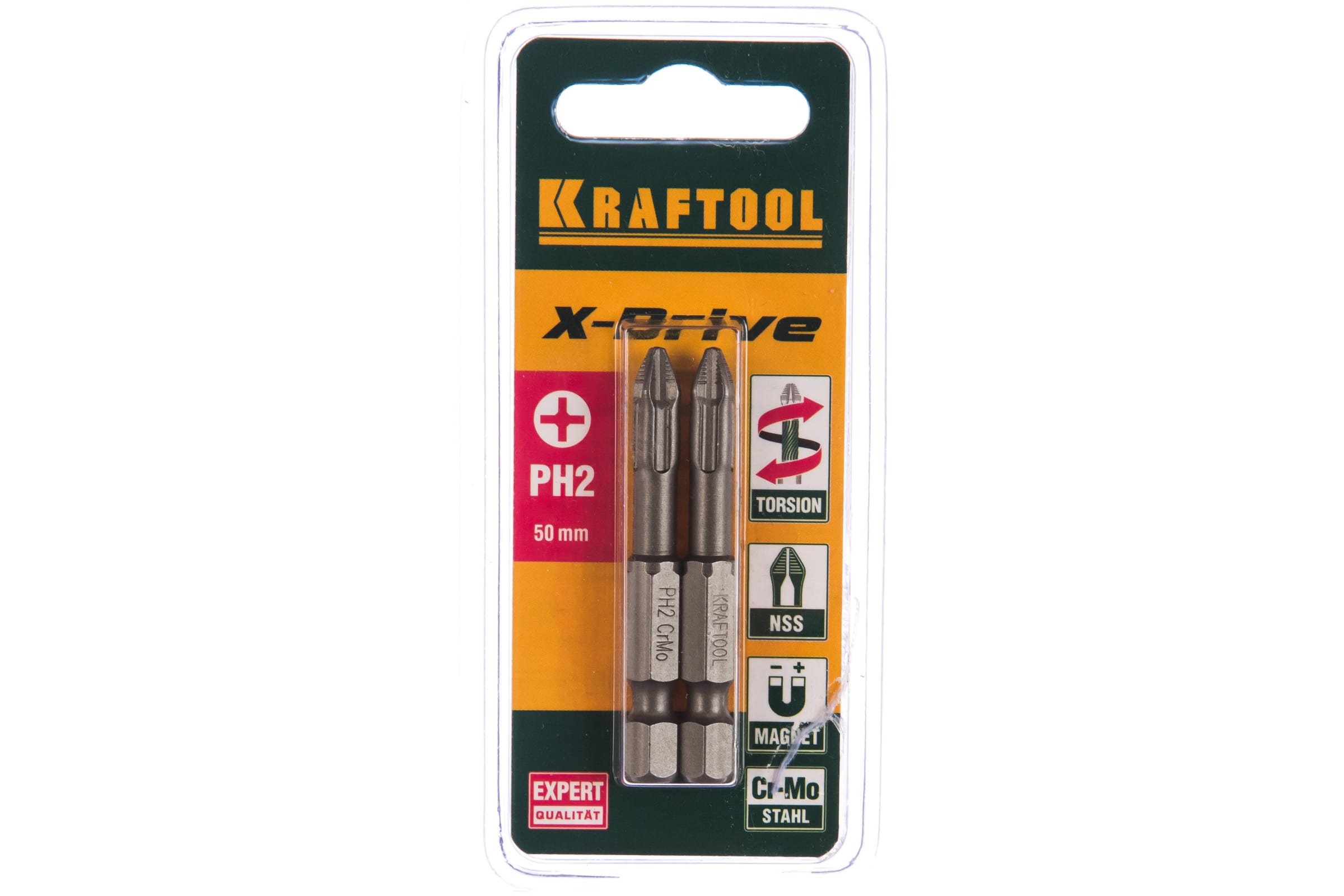 Бита Kraftool PH2, 5 см, 1/4 (тип Е)