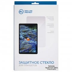 Защитное стекло Red Line для экрана планшета Samsung Tab A8 10,5” (2021), поверхность глянцевая(суперпрозрачная) (УТ000029687)