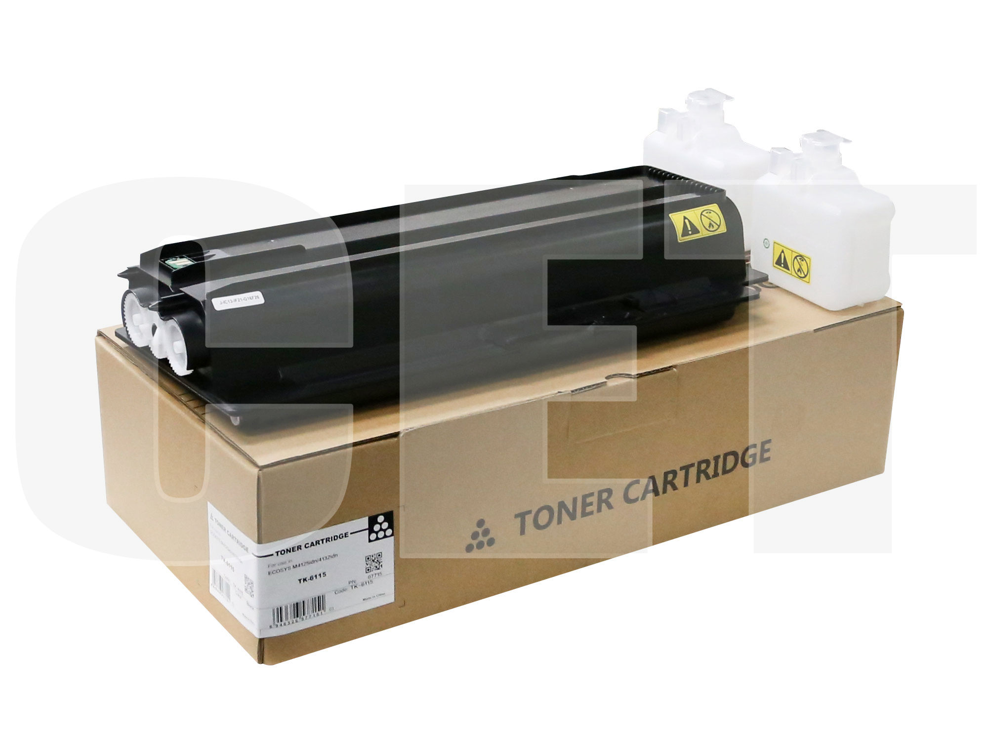 

Картридж лазерный CET CET7715 (TK-6115), черный, 15000 страниц, совместимый для Kyocera ECOSYS M4132idn, ECOSYS M4125idn без чипа 540г