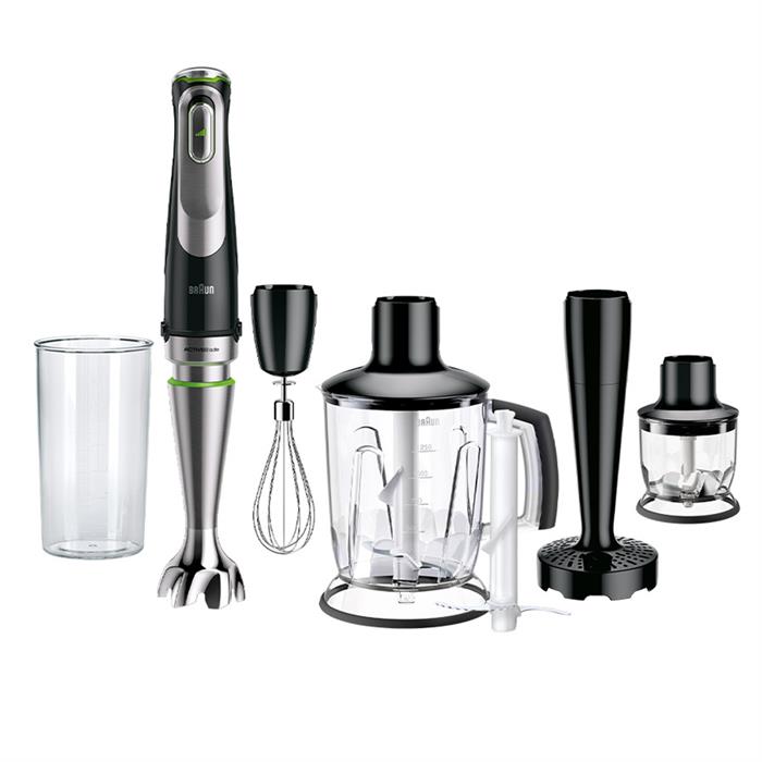 

Блендер погружной Braun MultiQuick 9 MQ9147 1200Вт, 600мл, черный/серебристый (0X22111377), MQ9147