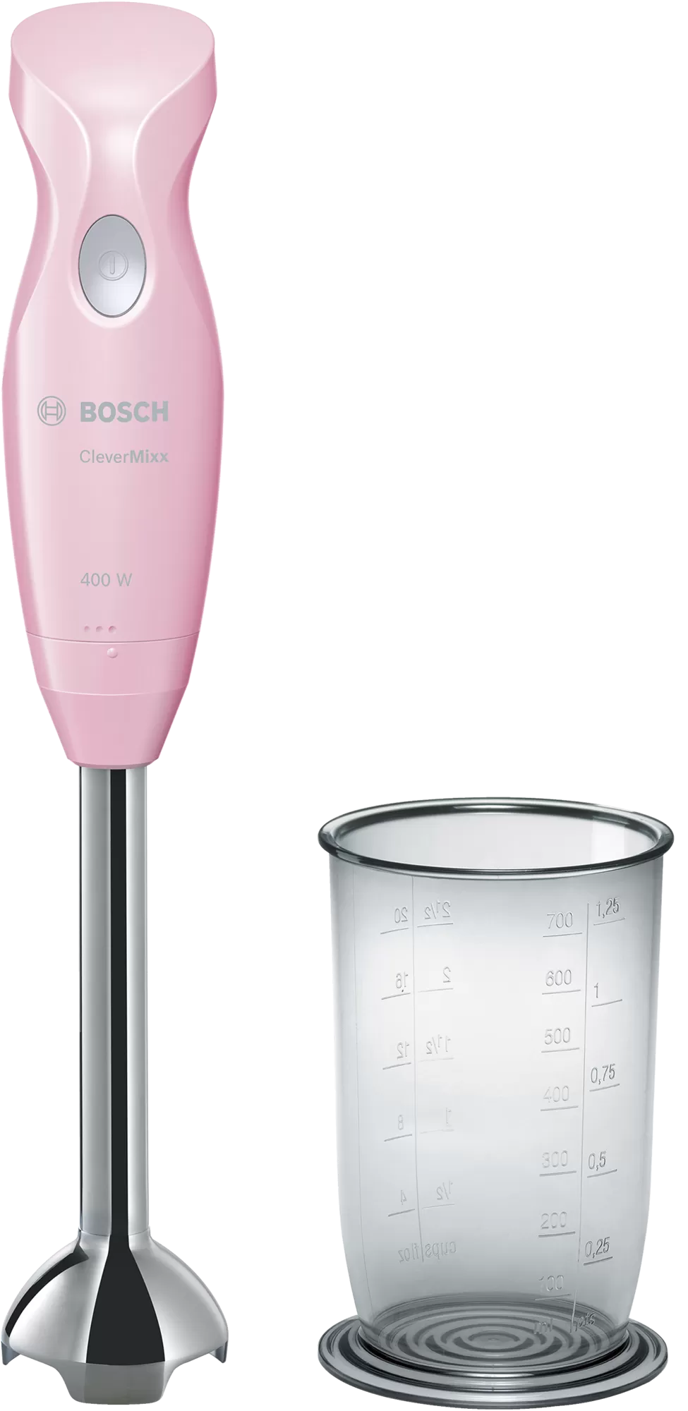 

Блендер погружной Bosch CleverMixx Fun MSM2410K pink 400Вт, розовый (MSM2410K), MSM2410K pink