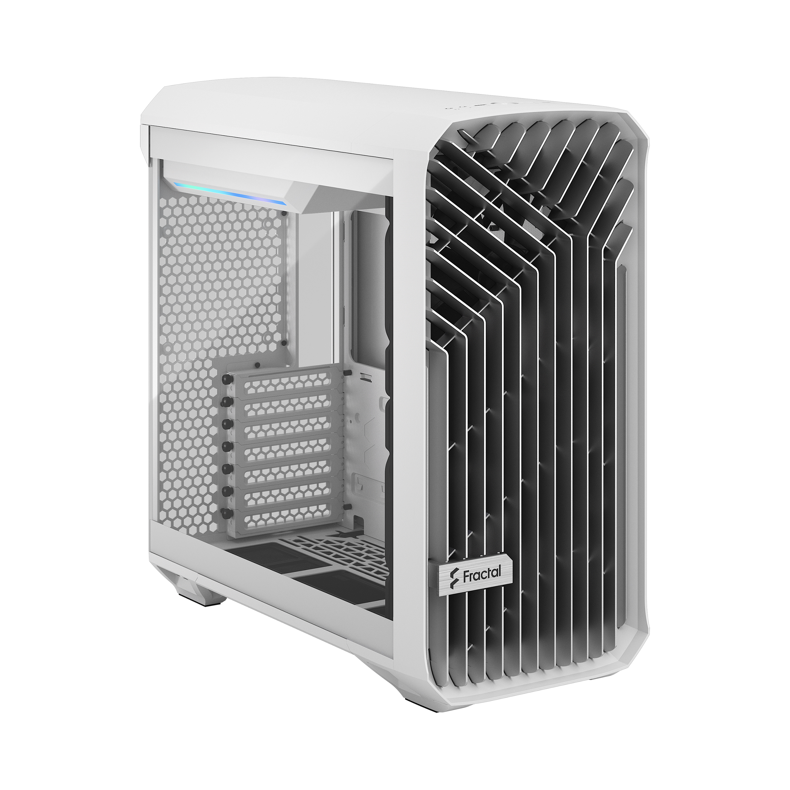 Корпус Fractal Design Torrent Compact White TG Clear Tint, Midi-Tower, без БП, белый