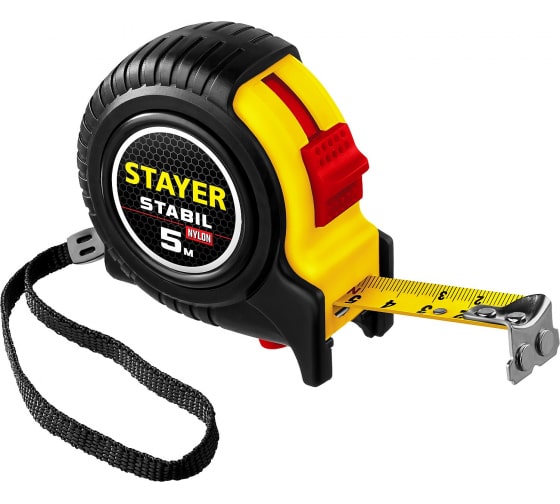 Рулетка 5 мx1.9 см, STAYER STABIL