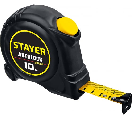 Рулетка 10 мx2.5 см, STAYER Autolock
