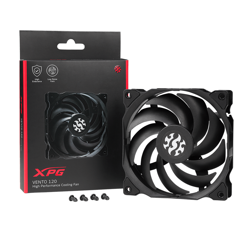 

Вентилятор XPG VENTO 120, 120 мм, 1200rpm, 23 дБ, 3-pin, 1шт (VENTO120-BKCWW), 120