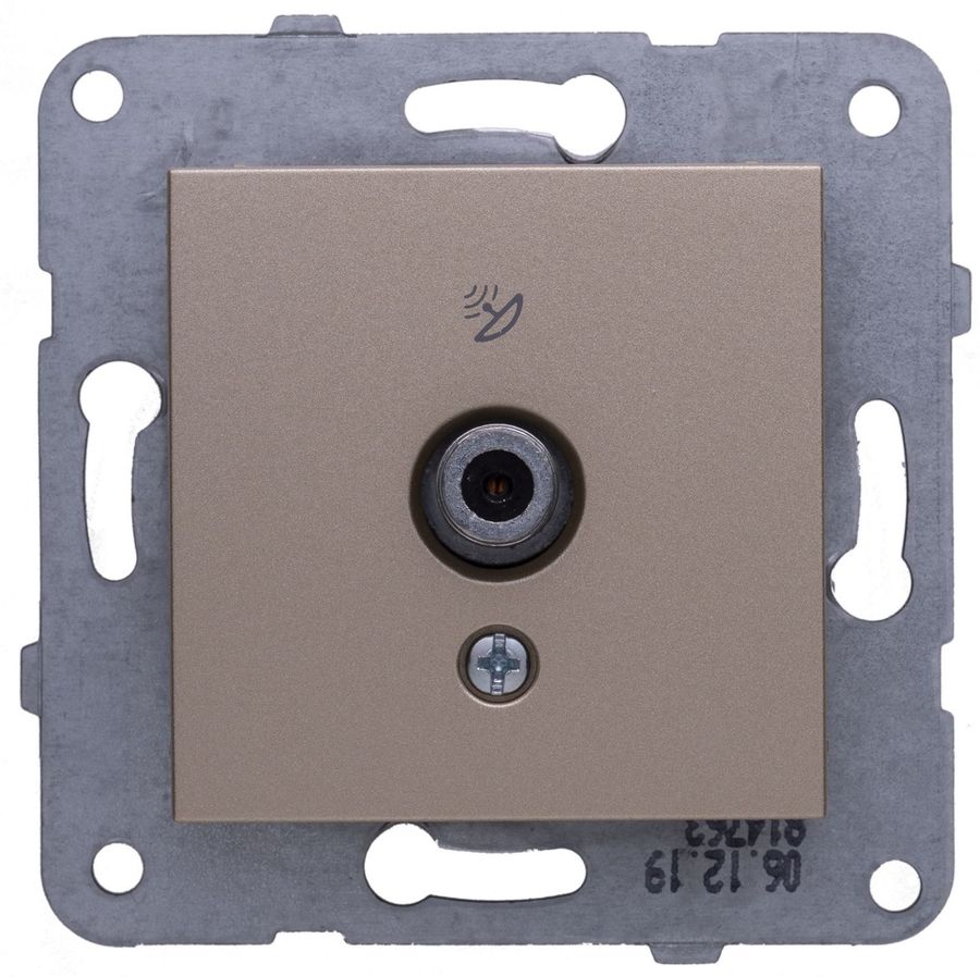 

Розетка SAT PANASONIC Karre Plus & Arkedia Slim, бронза, механизм без рамки (WKTT04542BR-RU)