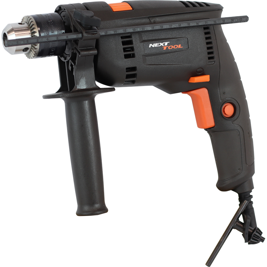 

Дрель NEXTTOOL UDR-700E, сетевая, 700Вт, 2600 об/мин, ударная, 1.8кг (400053), UDR-700E