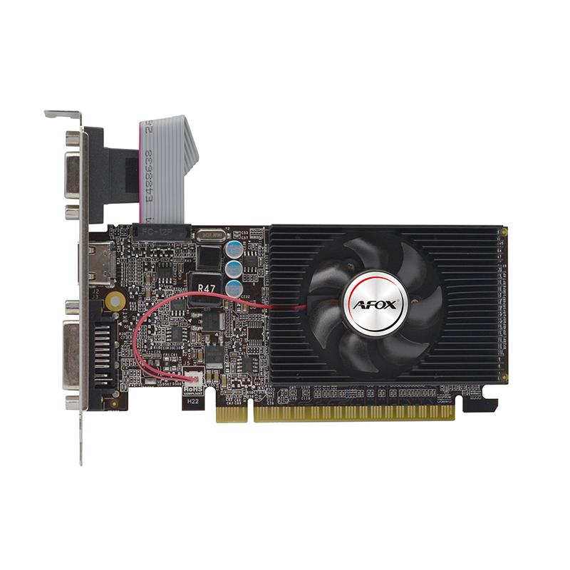 Видеокарта AFOX NVIDIA GeForce GT 610, 1Gb DDR3, 64bit, PCI-E, VGA, DVI, HDMI, Retail (AF610-1024D3L5)