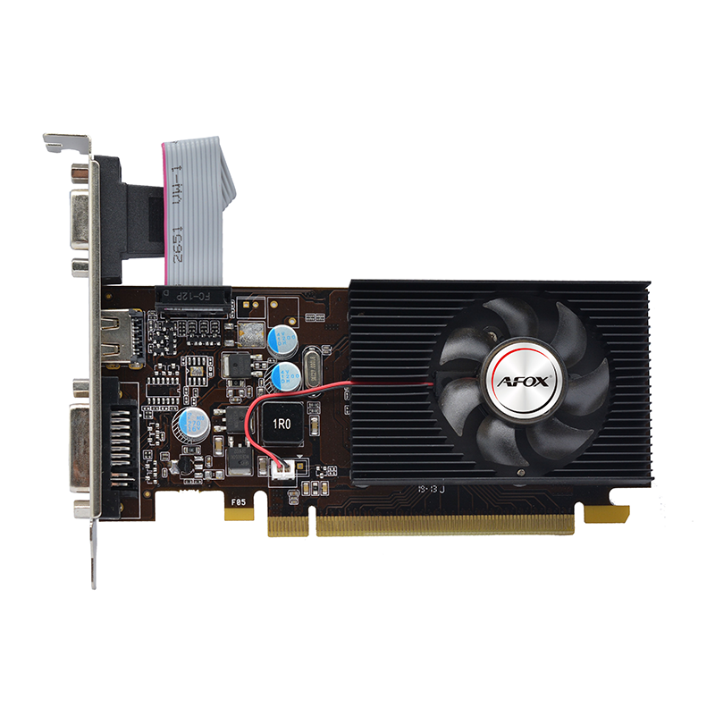 Видеокарта AFOX NVIDIA GeForce G 210, 1Gb DDR3, 64bit, PCI-E, VGA, DVI, HDMI, Retail (AF210-1024D3L8)