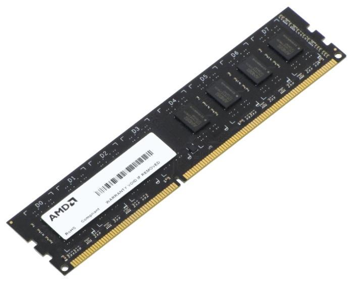 

Память DDR3 DIMM 4Gb, 1600MHz, CL11, 1.5 В, AMD (R534G1601U1S-UO), R534G1601U1S-UO