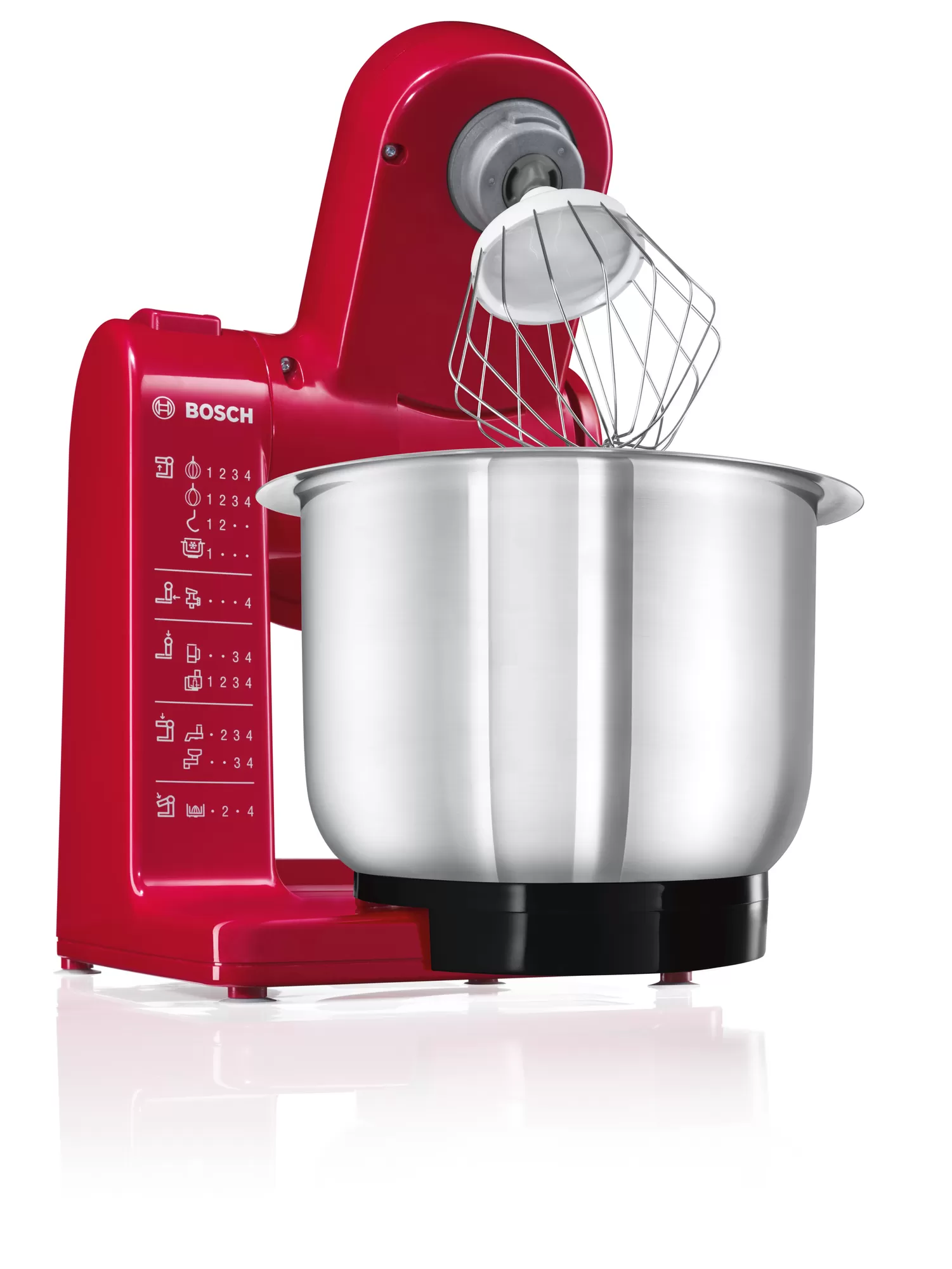 

Комбайн Bosch MUM44R1, 500 Вт, миксер, красный (MUM44R1), MUM44R1