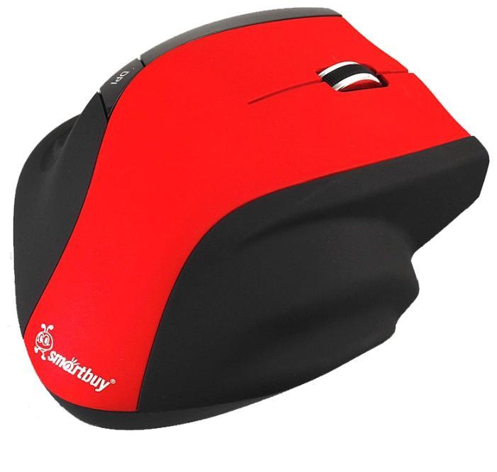 Мышь беспроводная SmartBuy SBM-613AG-RK Red-Black USB, 2000dpi, оптическая светодиодная, USB, красный