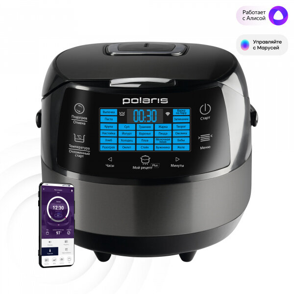 Мультиварка Polaris PMC 5020 Wi Fi IQ Home 5 л, 860 Вт