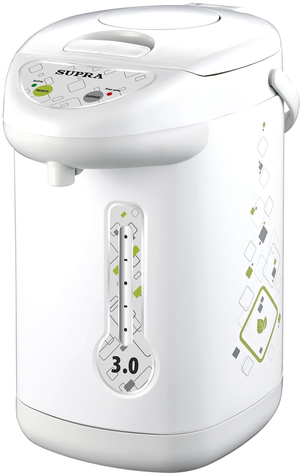 

Термопот SUPRA TPS-3006 3л. 800Вт, пластик, белый (TPS-3006), TPS-3006