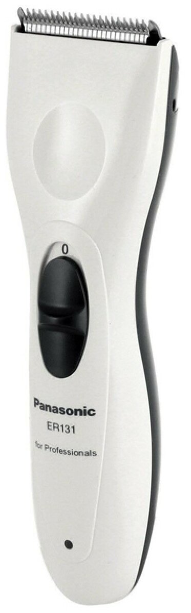 

Машинка для стрижки Panasonic Professional ER131, режимов 1, насадок 2, белый/черный (ER131H520), ER131