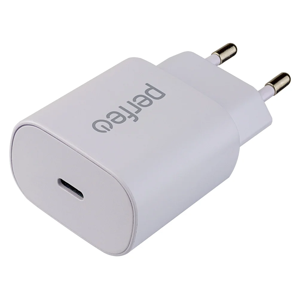 

Сетевое зарядное устройство Perfeo PD 18W, USB type-C, PD, белый (I4639), PD