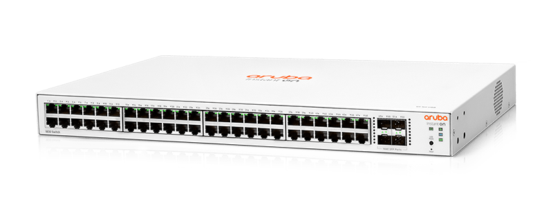 

Коммутатор HPE Aruba Instant On 1830, управляемый, кол-во портов: 48x1 Гбит/с, кол-во SFP/uplink: SFP 4x1 Гбит/с, установка в стойку (JL814A), Aruba Instant On 1830