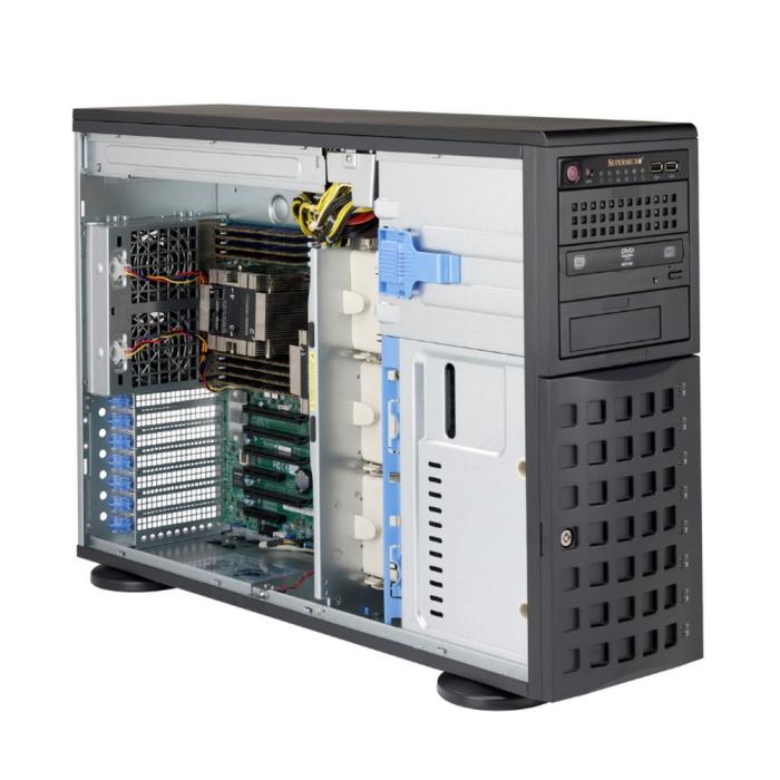 

Корпус Supermicro C745BTQ-R920B, E-ATX, 4U Tower, 8x3.5/2.5 HS, Redundant 2x920 Вт, черный (CSE-745BTQ-R920B), C745BTQ-R920B