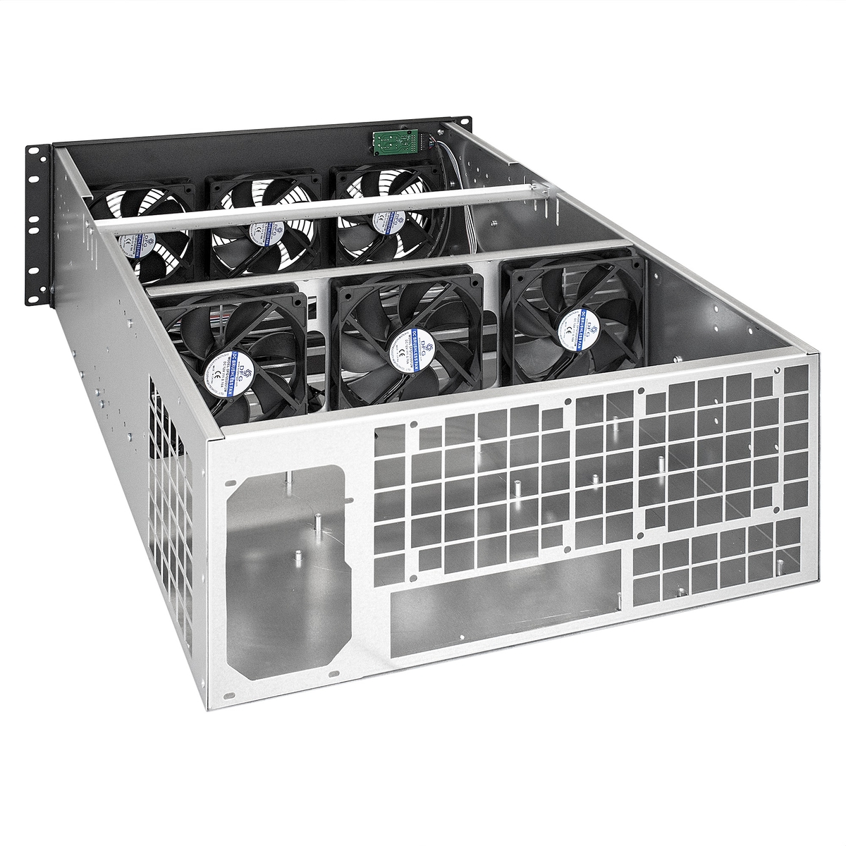 

Корпус ExeGate Pro 6-650, ATX, для майнинга (4U), черный, без БП (EX288959RUS), Pro 6-650