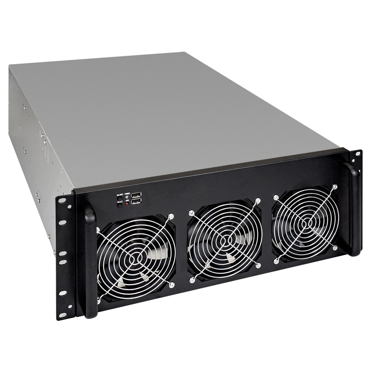 

Корпус ExeGate Pro 8-650, ATX, для майнинга (4U), черный, без БП (EX288960RUS), Pro 8-650