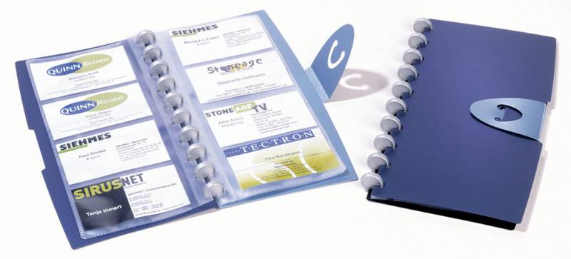 

Визитница переносная Durable Durable Visifix Walk 2452-07 57х90мм, 96 визиток, пластик, синий (2452-07), Durable Visifix Walk 2452-07 57х90мм